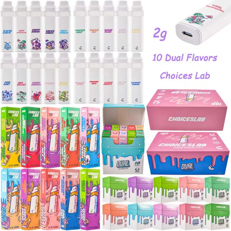 VAPEChoice Lab Disposable: Everything You Need To Know (2025 Update)choices lab g empty disposable vape no central post dual flavors with box