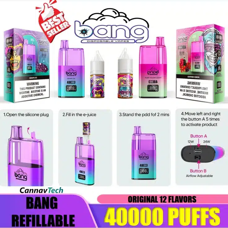 Puff 40kBang 40000 Puffs 40k Refillable : Le Guide Ultime 2025k puff bar nicotine vape nic