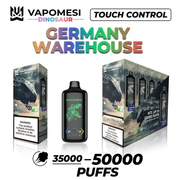 Entrepôt européenVapomesi Dinosaur 50000 Puffs : Le Test Complet de la Vape Jetable Ultimeimgi vapomesi dinosaur puffs smart screen