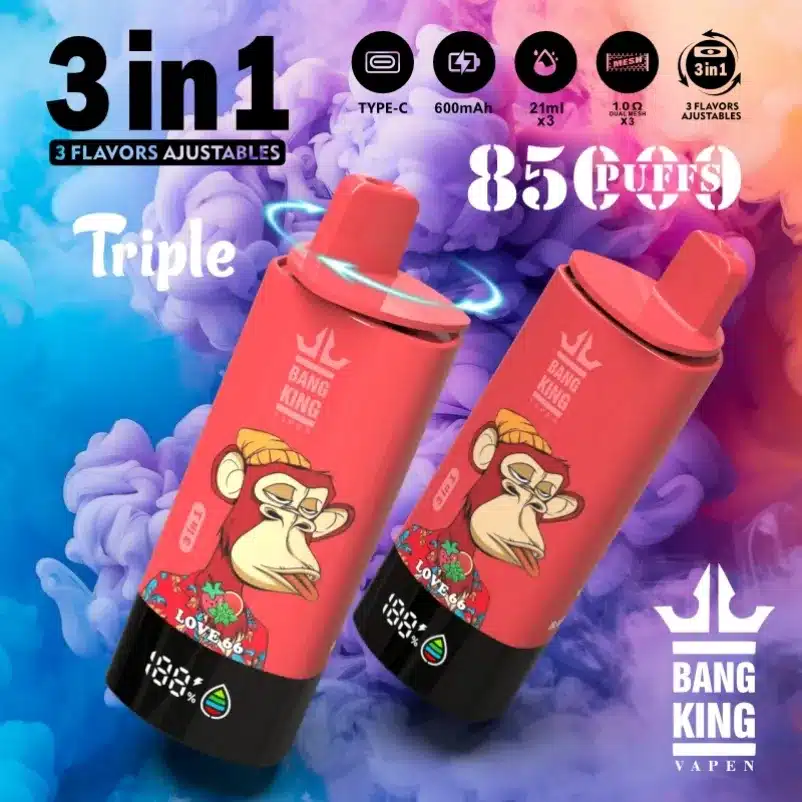 Trois saveursBang King 85000 Puffs 3 in 1 : Le Guide Complet 2025 - Performance, Avis et Analyseimgi bang king puffs