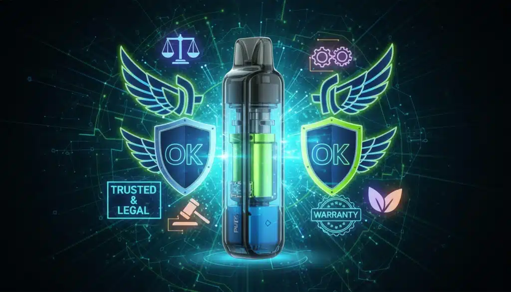 NouvellesMeilleure Puff 100k Rechargeable : Le Guide Complet Pour Ne Pas Se Faire Avoiran artistic illustration focusing on a rechargeabl