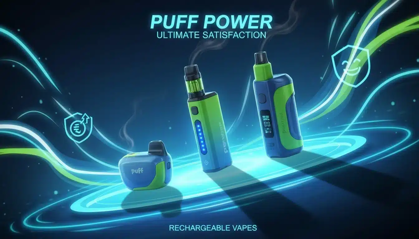 NouvellesPuff Rechargeable : Le Guide Complet Pour Débuter en 2024an artistic illustration showcasing various models