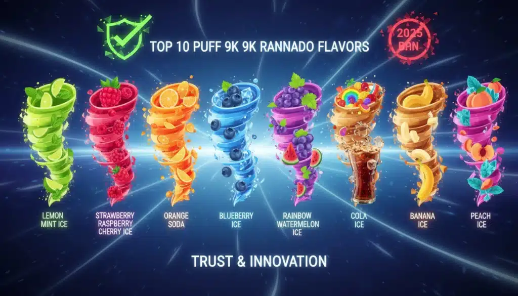 NieuwsTop 10 beste smaken voor Puff 9k RandM Tornado in 2024: De volledige gids en Légalan artistieke weergave van de top puff k r