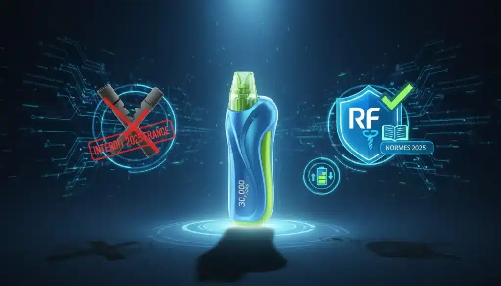 NouvellesAvis et Test Complet de la Puff JNR Falcon Gem+ 30K : Notre Verdict Honnêtefuturistic illustration featuring a centrally posi